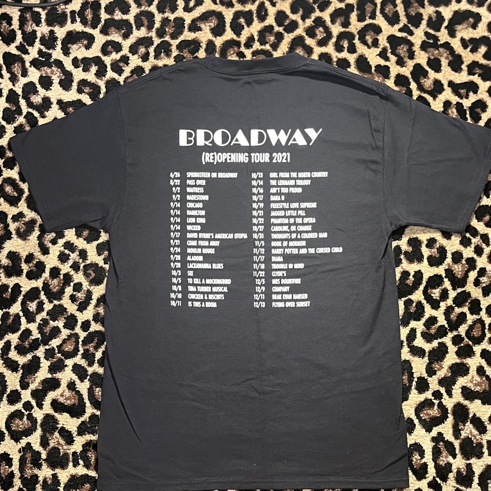BROADWAY NYC (RE)OPENING TOUR 2021 PRG Rare Backstage Crew T-Shirt